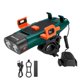 thumbnail image 2 of Faro de bicicleta recargable por USB, luz de bicicleta con bocina fuerte y soporte para teléfono y banco de energía, luces de seguridad para ciclismo, Verde Sunnimix faro de bicicleta, 2 of 8