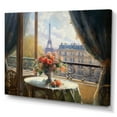 thumbnail image 2 of Designart "Beautiful Eiffel Tower In Paris I" City Paris Wall Art Living Room, 2 of 5