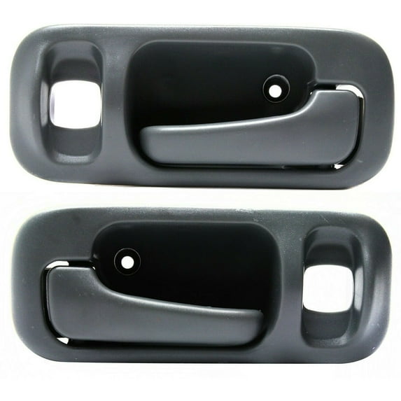 Interior Door Handle For 1997-2001 CR-V Set of 2 Rear Passenger Gray Plastic