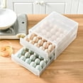 thumbnail image 3 of CajóN Caja Caja de Almacenamiento de Huevos Suministros de Cocina Refrigerador Soporte para Huevos Organizador Bandeja Transparente para Huevos de Doble Capa, 3 of 6