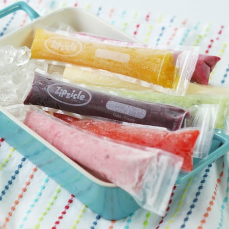 Zipzicle Ice Pop Pouches 36 Pack Clear With Reclosable Zipzicle Ice Pop Pouches 36 Pack Clear With Reclosable