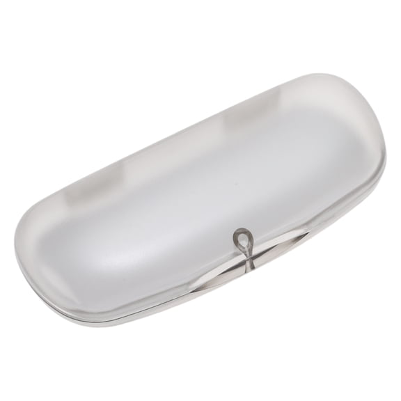 Unique Bargains Frosted Eyeglasses Case Portable Eyeglasses Storage Clear Gray