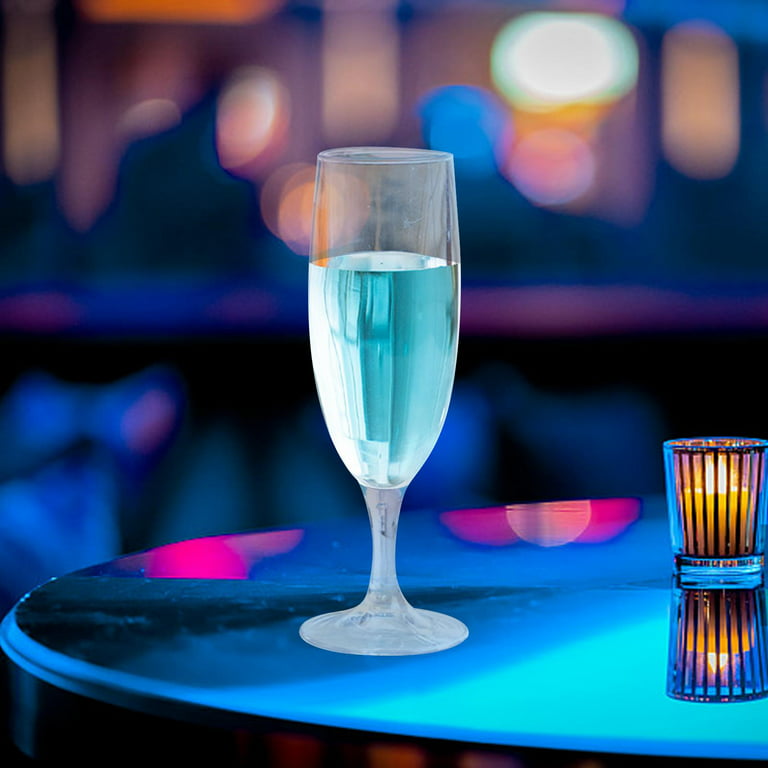 Cocktail Goblet Short Stem ,Shatterproof Champagne Cup, Unbreakable Glasses,  Stemmed Glasses for Outdoor Wedding Party Indoor Home 180ml 