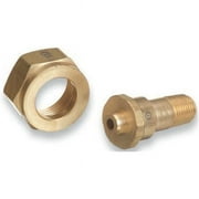 Regulator Inlet Nipples, Refrigerant Gas, 1/4"(NPT), 2 1/4", Brass, CGA-660