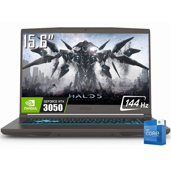 MSI THIN 15 15.6" Gaming Laptop, 1920 x 1080 FHD 144Hz IPS LCD Display, Intel Core i5-13420H, NVIDIA GeForce RTX 3050 4GB GDDR6, WIFI 6E, RGB Backlit KB, Win11 Home(64GB DDR4 - 2TB SSD)