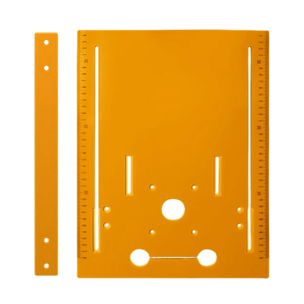 Placa Base de máquina cortadora de carpintería de alta precisión, suministros industriales multiusos para el hogar, portátil, sin perforaciones , Estilo C