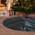 thumbnail image 6 of Yiaed Moonlit Night Sky Shark Print Christmas Tree Skirt , Tree SkirtsTree Mat for Christmas Winter Holiday Indoor Decorations-48", 6 of 7