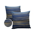 thumbnail image 2 of Abstract Navy Blue and Golden Texture Outdoor Pillow Covers Waterproof Throw Pillow Cover 18x18in Set of 2,Square Decorative Pillowcases Cushion Case for Patio Sofa Couch,Classic Modern Simplistic, 2 of 7
