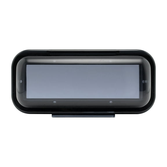 Enrock Marine Universal In Dash Water Resistant Waterproof Tinted Radio Shield Receiver Cover (Black Base)