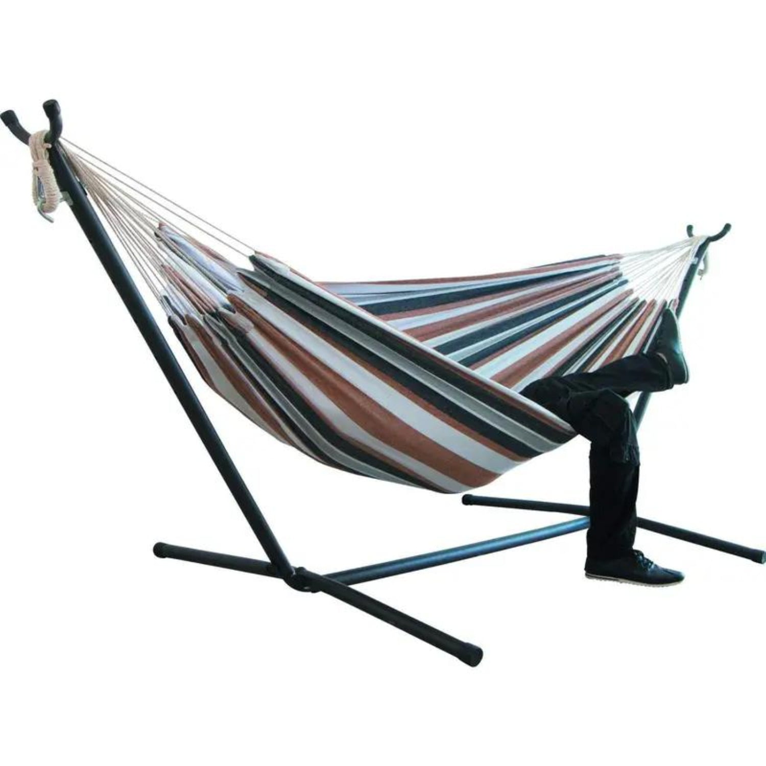 Canvas Camping Hammock Double Widened Single Hammock Chair Without Stand for Outdoor Enthusiasts(Without Stand)