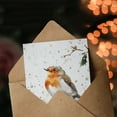 thumbnail image 3 of Artery8 Robin Bird Perched Snow Covered Branch Blank For Him Or Her Art Xmas Festive Christmas Card, 3 of 3