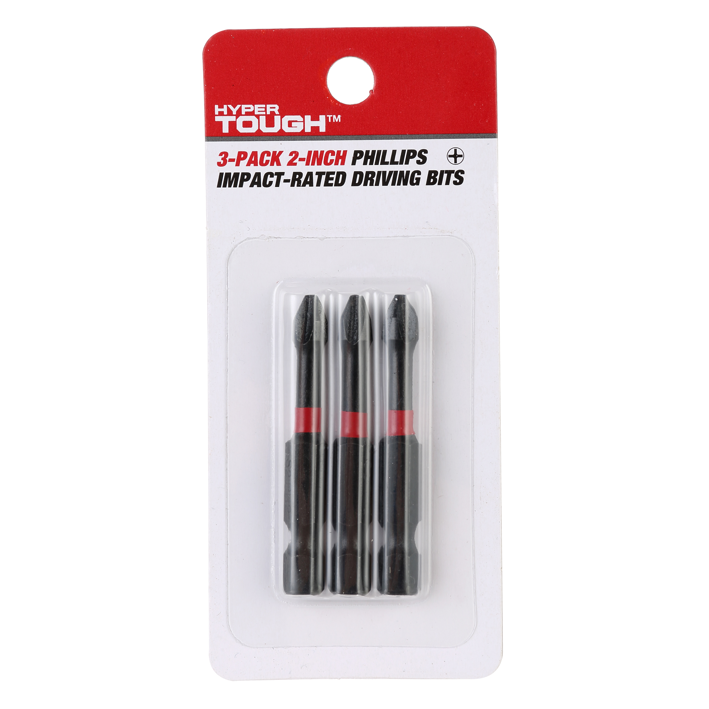 Hyper Tough Juego de brocas de impacto Phillips PH2 de 3 piezas de 2 pulgadas 2
