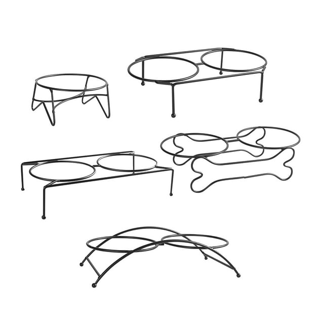 Support d'Alimentation pour Animaux, Bols d'Eau et de Nourriture, Table à Manger pour Animaux, Bols Surélevés Surélevés, Support pour Distributeur de Nourriture pour Chaton, Minou, Chats, Inclinaison 27x6x12,5 cm