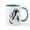 White/Blue Inside, variant on CafePress - Bumblebee Mugs - 11 oz Ceramic Mug - Novelty Coffee Tea Cup