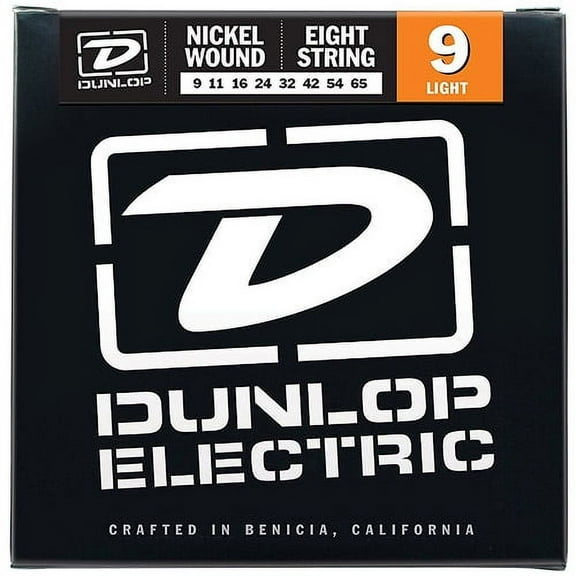 Dunlop - DEN0965 - Nickel-Plated Steel Light 8 String Electric Guitar Set - .009-.065