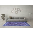 thumbnail image 3 of Ahgly Company Machine Washable Indoor Rectangle Persian Blue Traditional Area Rugs, 5' x 7', 3 of 4