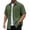 Army Green, variant on Men's Corduroy Big and Tall Shirt Jacket Short Sleeve Shacket Jacket Button Down Autumn Flannel Overshirt