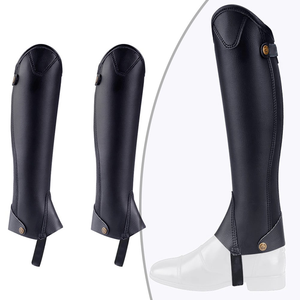 PASILI Comfortable Equestrian Leg Protection Leather Equipment Horse Riding Boots Equestrian Leg Guards Comfortable Riding Experience