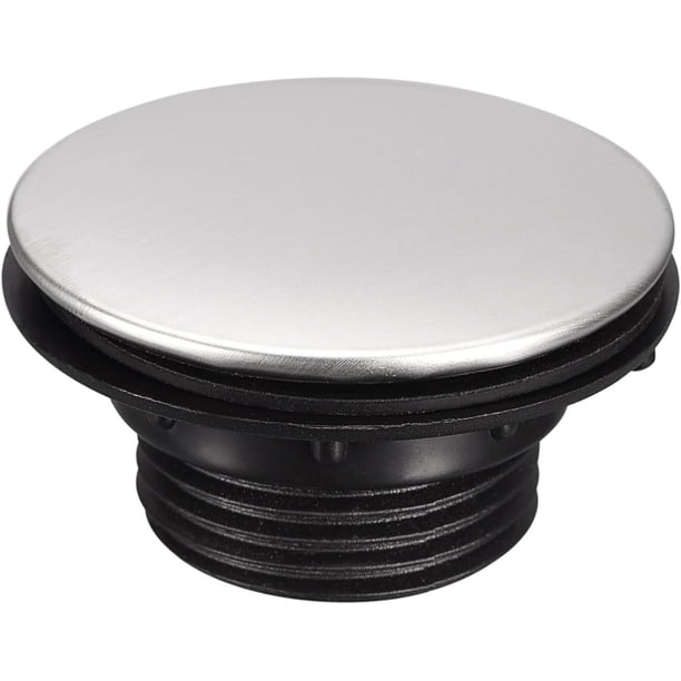 Cubierta para orificio del fregadero de acero inoxidable cepillado, cubierta para orificio del grifo para encimera de cocina, 3 paquetes (1,1 a 1,5 pulgadas de diámetro)
