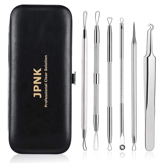 Kit Removedor de Puntos Negros JPNK Extractor de Comedones para Acné 6 Piezas