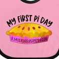 thumbnail image 4 of Inktastic My 1st Pi Day Pink Pie Pan Pun Boys or Girls Baby Bib, 4 of 4
