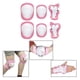 thumbnail image 2 of Conjunto de engranajes de protección ajustables para de 3 a 9 años de edad, rodilleras, coderas protectores de muñeca para monopatín, patinaje - Rosa Rosado Sunnimix rodillera para niños pequeños, 2 of 8
