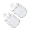 thumbnail image 2 of 2 recipientes herméticos para alimentos, de vidrio, vacíos, para almacenar granos, té, café, granos y frutos secos (230 ml), 2 of 6