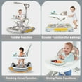 thumbnail image 2 of HAOUUCYIN Baby Walker, 6-in-1 Multi-functional Foldable Push Walker, 6-24 Months, Gray, 2 of 10