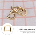 thumbnail image 4 of Monyance d ring buckle clip 10Pcs Golden D-Ring Screw Shackle Buckle 13mm DIY Craft Replacement(0.87X0.79X0.2Inches), 4 of 11