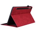 thumbnail image 4 of ELEHOLD Wallet Case for Samsung Galaxy Tab S10 FE+, Premium PU Leather Folio Case Cover with Card Slots & Stand & Pencil Holder,Red, 4 of 9