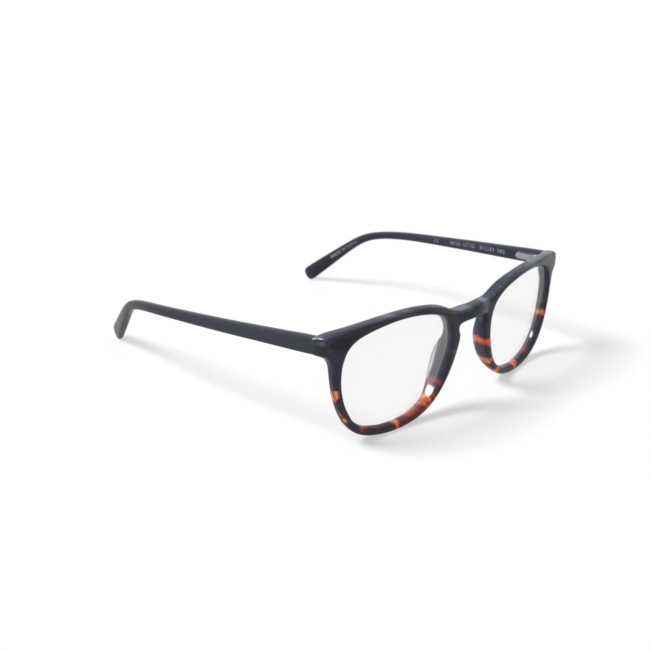 Men's Bio Eyes BE 29 Spruce Rx'able Eyeglasses with Case, Dark Tortoise Gradient, 51-21-143