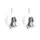 thumbnail image 1 of Iron Art Siéntese en la luna Lovely Dog Moon Ornament para los amantes de los perros Christmas Tree Pendent 2PC Wmkox8yii gf6358, 1 of 4
