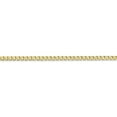 thumbnail image 2 of 10k 2.5mm Semi-Solid Curb Link Chain in 10k Yellow Gold, 2 of 3
