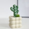 thumbnail image 4 of Decoración con cactus artificiales | Planta suculenta artificial en maceta de cerámica para la decoración del escritorio de la oficina en casa, 4 of 6