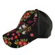 thumbnail image 1 of Gorra de béisbol TOP HEADWEAR Bordado floral Negro, 1 of 1