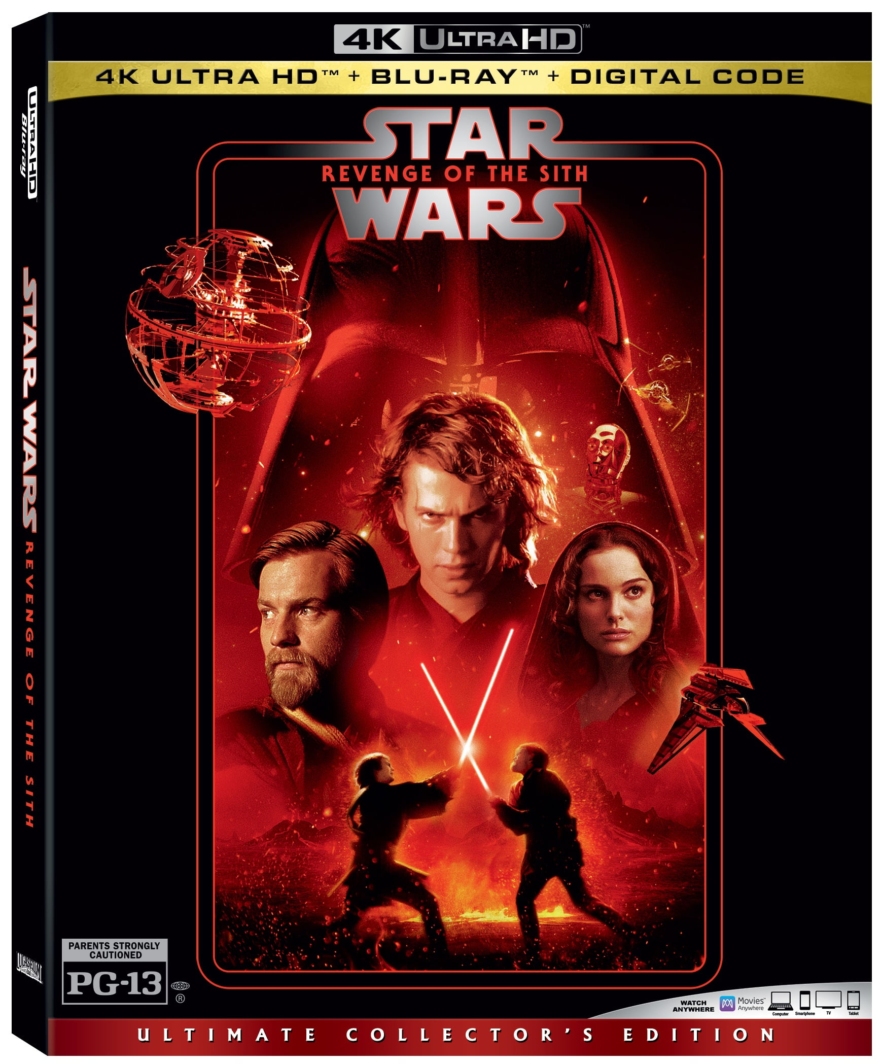 Star Wars: Episode III: Revenge of the Sith (4K Ultra HD + Blu-ray + Digital Copy) - Walmart.com