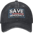 thumbnail image 1 of Save Democracy Hats Anti Idiot Resist-47 Hat Denim Cap, 1 of 7