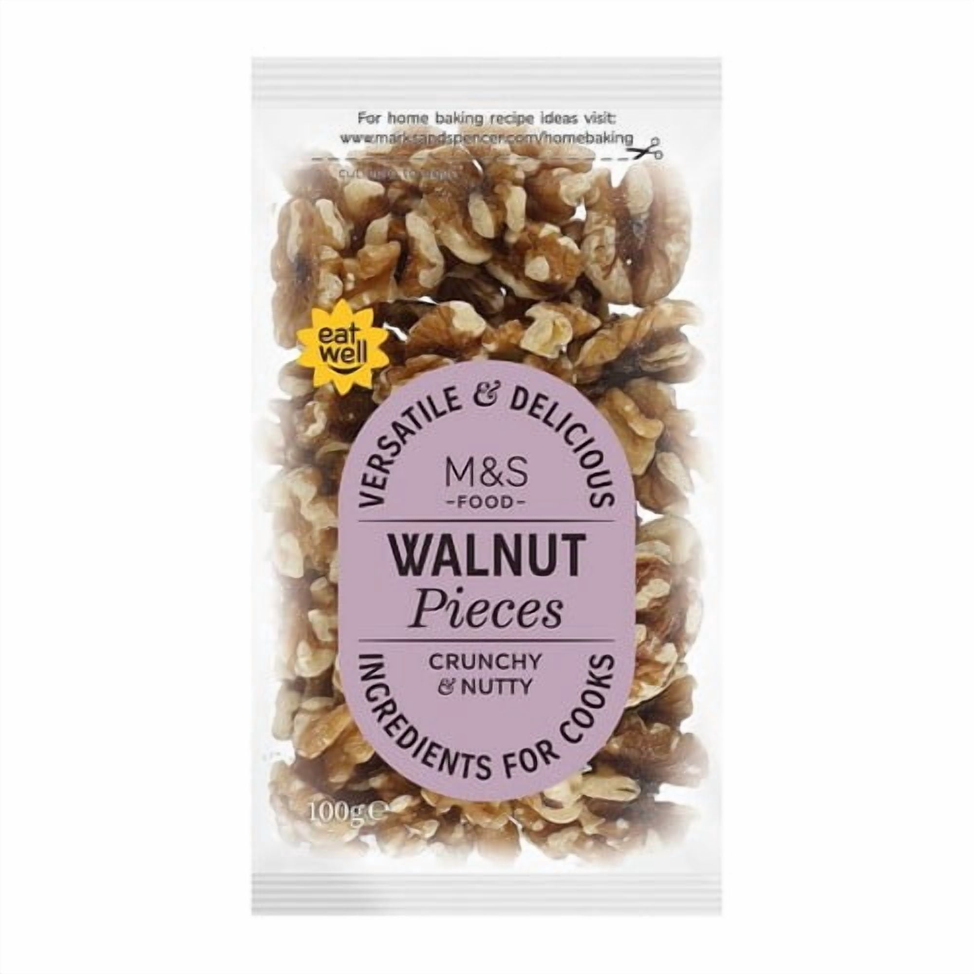 M&S Walnut Pieces 100g, British Import (Pack of 3)