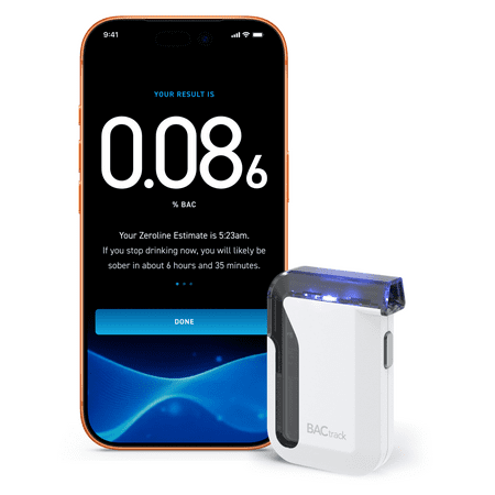 BACtrack Mobile Smartphone Breathalyzer | Professional-Grade Accuracy | Wireless Smartphone Connectivity | Compatible w/ Apple iPhone, Google & Samsung Android Devices | Apple HealthKit Integration