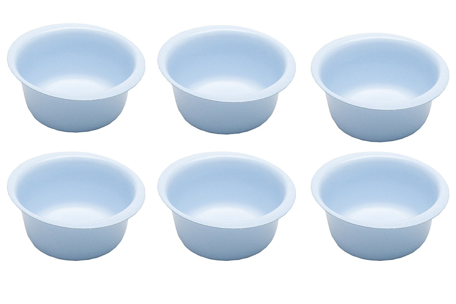 Zakwave MicrowaveSafe Bowl, Sky Blue Set of 6, Microwave safe, oven