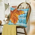 thumbnail image 2 of Hello Fall Pillow Covers 16x16 Inch Blue Buffalo Plaids Maple Leaves Decor Autumn Thanksgiving Decorative Farmhouse Throw Pillows Cushion Cover Square Pillowcase for Sofa Couch, 2 of 6
