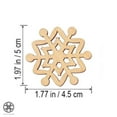 thumbnail image 2 of Luxtrada 10 Pieces Christmas Wooden Snowflake Cutouts Embellishments Hanging Ornaments for Christmas Tree Decoration Kids Crafts with Twines (10pcs), 2 of 9