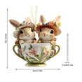 thumbnail image 3 of Hometravel Spring Easter Hanging Decorations, 2D Flat Bunny and Egg Ornaments for Home Display, Wall Art, Garden Accent, Holiday Party Favors, Festive Gift Set, 3 of 6