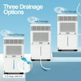 thumbnail image 5 of 120 Pints/Day Dehumidifier for 8,500 Sq. ft. Commercial Home Dehumidifier with Pump, Basement High Capacity Dehumidifier with Drain Hose, 5 of 6