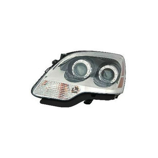 Left Driver Side Halogen Headlight Assembly 2nd Design with Clear Lens Compatible with 2008