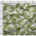 thumbnail image 2 of Soimoi Leaves Printed, Poly Canvas Fabric, Decor Sewing Fabric by The Yard 56 Inch Wide,Decorative Fabric for Curtains Tote Bags, Forest Green, 2 of 5