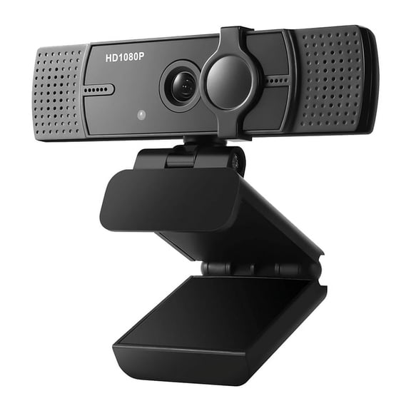 USB Webcam with Microphone, 1080P USB Camera Web Camera Video Cam Calling Conferencing Streaming for PC/Laptop/Computer,1 x USB Webcam,Black