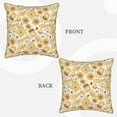 thumbnail image 3 of Xecao Honey Honeycomb Print Soft Velvet Decorative Throw Pillow Covers, Square Cushion Cases for Bed, Sofa, Living Room, Car, and Indoor Outdoor Use-20"x20", 3 of 8