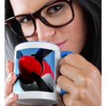 thumbnail image 2 of 3drose, Propeller Airplanes Photography, 15oz Two-tone Blue Mug, 2 of 6
