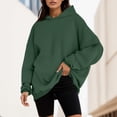 thumbnail image 2 of XIAONU Hoodies For Womens Oversized Long Sleeve Drawstring Hoodie Solid Color Baggy Trendy Pullover Hoodie With Pockets, 2 of 5